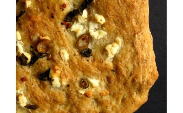 Basil, Olive and Feta Foccacia