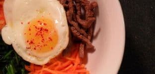 Bibimbab (Korean Rice w Vegetables & Beef)
