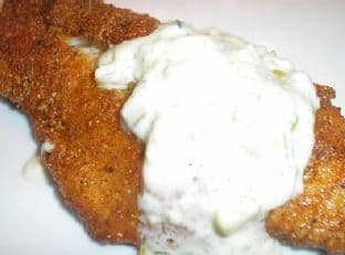 Cornmeal-Crusted Catfish with Cajun Seasoning and Spicy Tartar Sauce